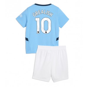 Manchester City Jack Grealish #10 Dětské Domácí dres komplet 2024-25 Krátký Rukáv (+ trenýrky)